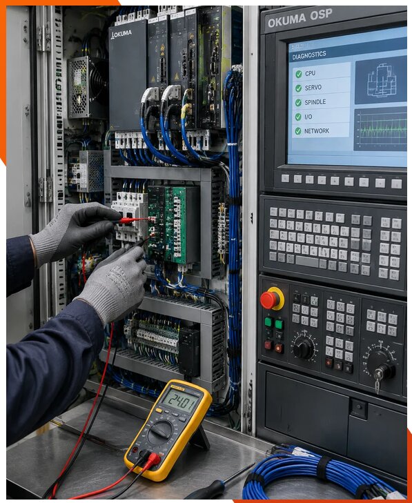 Ремонт систем ЧПУ Okuma OSP в Нижнем Тагиле